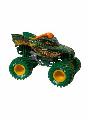 Monster Jam Dragon Die Cast Truck Toy Green Working Suspension Realistic Details